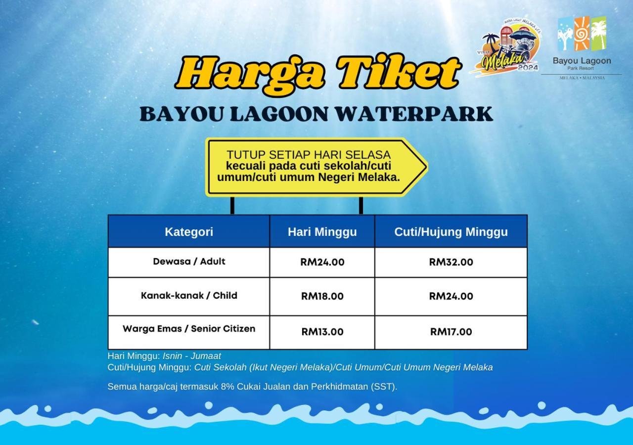 Bayou Lagoon Park Resort Malacca Exterior foto
